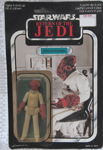 1983年オールド ケナー Adimiral Ackbar 希少スターウォーズROTJフィギュアStar Wars アドミラル アクバー提督Old KennerビンテージVintage