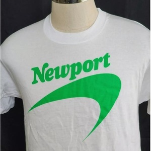 【 デッドストック 】1980s NEWPORT Tシャツ L ビンテージ ニューポート タバコ 企業 プロモーション プリント 半袖 SCREEN STARS USA　AS2