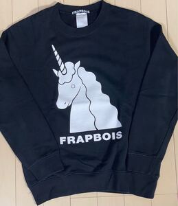 FRAPBOIS フラボア キッズ☆ユニコーン トレーナー スウェット☆キッズサイズ4（140 150くらいです）☆ブラック 黒☆数回着用