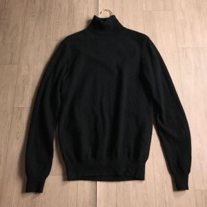 100円スタート☆ UNIQLO メンズサイズ　カシミヤ100% ニット　セーター　タートルネック　ハイネック