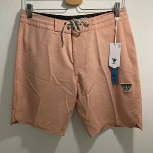 半額 新品 VISSLA ボードショーツ 水着 Solid Sets 18.5 DOG Dusty Orange 30 インチ M116OSST 海パン トランクス ビスラ サーフィン