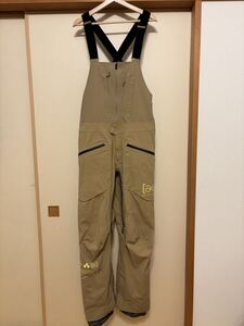 19-20 BURTON [AK] GORE-TEX 3L フリーバード　ストレッチ　ビブパンツ Freebird Bib 3l stretch bib pantサイズM カラー:KLP ベージュ