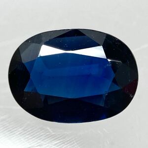 ソ付き!!1円〜!!◯天然サファイア0.872ct◯n 約7.0×5.0mm ルース 裸石 宝石 sapphire jewelry corundum コランダム BD4/BD4 テDA0◎ w4 69