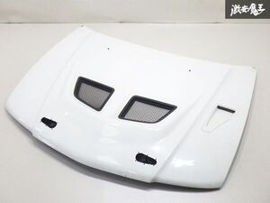 【FRP製】 社外 CP9A ランサーエボリューション ランエボ 5 6 ボンネット フード パネル ホワイト ダクト付 棚1A3