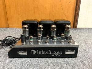 McIntosh マッキントッシュ MC240 真空管アンプ。動作品。オリジナル品