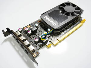 美品 NVIDIA QUADRO P620 GDDR5 2GB Mini DisplayPort×4 PCI-E グラフィックカード グラボ 最大4画面 ロープロファイル