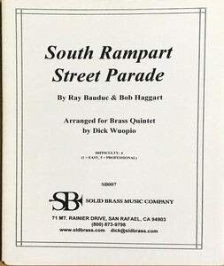 Bauduc ＆ Haggart サウス・ランパート・ストリート・パレード (金管五重奏スコア＋パート譜) 輸入楽譜 South Rampart Street Parade 洋書