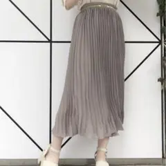 ナイスクラップ 【WEB限定】プリーツロングスカート