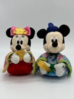 東京ディズニー ミニー ミッキー ひな祭り ぬいぐるみ バッジ　キーホルダー