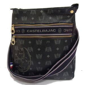 ☆CASTELBAJAC カステルバジャック ワンショルダーバッグ プラージュ モノグラム柄 メンズ クロスボディーバッグ 1円スタート