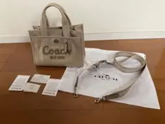 Coach New York ベージュ トート　カーゴ　バッグ26 ショルダー