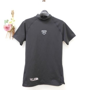 アンダーアーマー UNDER ARMOUR キッズ 男の子 半袖 黒 ブラック トップス Ｔシャツ