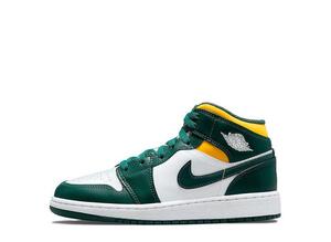 Nike GS Air Jordan 1 Mid "Seattle Supersonics" 23.5cm 554725-371