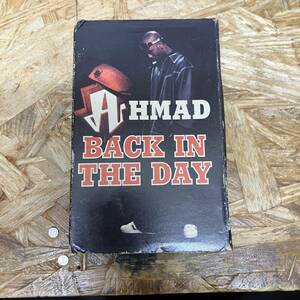 ト HIPHOP,R&B AHMAD - BACK IN THE DAY シングル TAPE 中古品