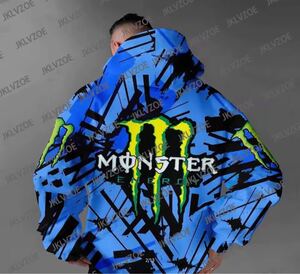 MONSTER 3Dアーマープリントフーディ,特大 パーカー S 〜6XL/カラー選択可