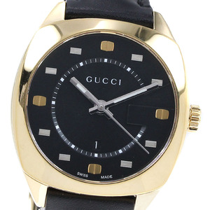 グッチ GUCCI 142.4 デイト クォーツ メンズ 良品 _827737【ev10】