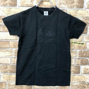 ARMANI EXCHANGE アルマーニエクスチェンジ レディース USA製 エンボスロゴ 半袖Tシャツ S 黒