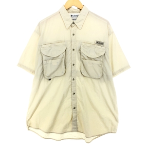 古着 90~00年代 コロンビア Columbia PFG 半袖 フィッシングシャツ メンズL /eaa448841 【SS2409_30%】