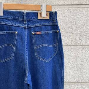 80s 90s USA製 Lee デニムパンツ 濃紺 ジーンズ ジーパン テーパード リー アメリカ製 古着 vintage ヴィンテージ レディース 色残り 11