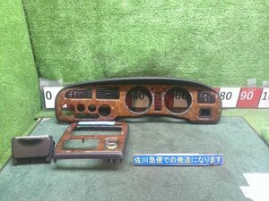 ダイハツ ミラジーノ L700S メーターフード オーディオパネルセット 木目パネル 木目調 55411-97222/55406-97226 灰皿付 現状販売 中古