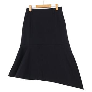 19AW アストラット ASTRAET アシンメトリー フレア スカート スリット ミモレ丈 切替 ボトムス 0 XS 紺 ネイビー ur15