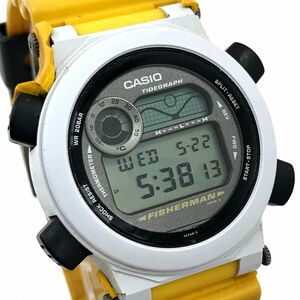 CASIO カシオ G-SHOCK ジーショック FISHERMAN フィッシャーマン 腕時計 クオーツ DW-8600 デジタル イエロー チタン コレクション 動作OK