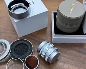 【新品近い】 LIGHT LENS LAB M NOCTILUCENT 50mm f/1.2 シルバー 周ノクチ LEICA ライカ MマウントND付き m5 m6 m7 m9 m10 m11 最適