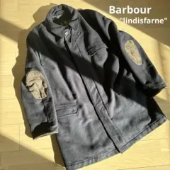 古着 barbour "lindisfarne" ユーロ ウール ミドルコート