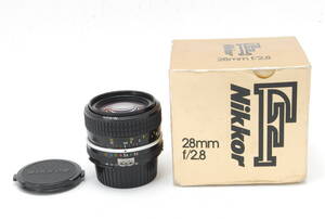 ★美品★箱あり ニコン Nikon Ai Nikkor 28mm F2.8 #5887