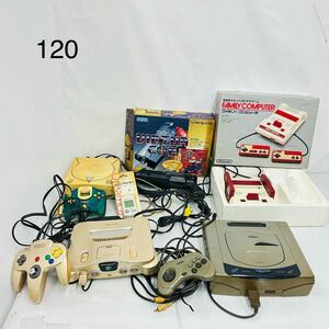 6SC030 1円～ ゲーム機 まとめ ファミコン セガサターン ドリームキャスト バーチャコップ 箱付き有り ゲーム 中古 現状品 動作未確認