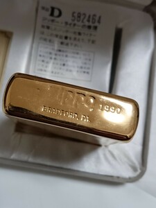 zippo ゴールド仕上げ リミテッド1932-1990 展示未使用