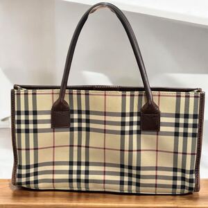 ☆H バーバリー BURBERRY ハンドバッグ ノバチェック 通勤 フォーマル カジュアル レディース チェック柄