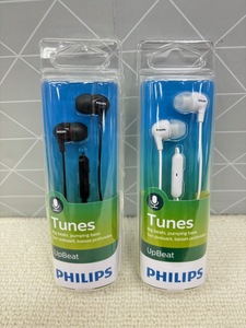 D282 美品 PHILIPS フィリップス 2色 Tunes up beat プロが認める コスパ抜群 カナル型イヤホン 超小型ながら迫力の低音を実現