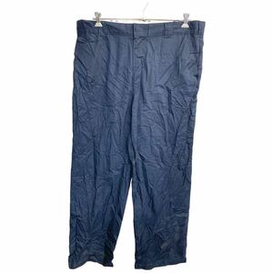 Dickies ワークパンツ W42 ディッキーズ ビッグサイズ ダークネイビー 古着卸 アメリカ仕入 2402-597