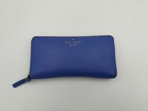 M659　kate spade NEWYORK　ケイトスペード　長財布　財布　レディース　ブルー系