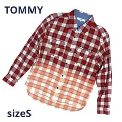 【TOMMY / トミー】 レディース 長袖シャツ チェック グラデーション S