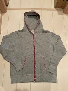 Beams ビームス購入　オリジナル スウェットパーカー ジップアップパーカー スウェット パーカーステッチ フーディー　カナダ製