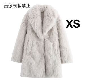 vintage ヴィンテージ レトロ ファーコート アウター XSサイズ レディース ★ZARA 好きな方に★2024 A/W 冬新作 新品未使用★