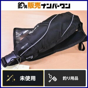 【1スタ☆未使用品】アイソン インフレータブルライフジャケット ブラック EYSON オフショア オカッパリ 釣り 等に（CKN_O1）