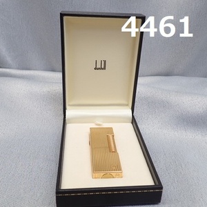 ■AC-4461 Dunhill　ダンヒル　ローラー　ガスライター　ゴールドカラー　美品　AD 刻印　要メンテ品　ローラー不動 20240609