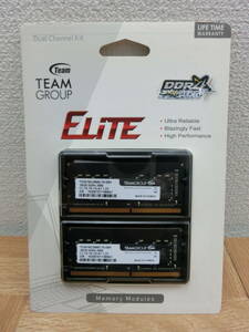 ite/5728/0528/Team(チーム) DDR4 SO-DIM 2666MHz 16GB 2枚入り/未開封品