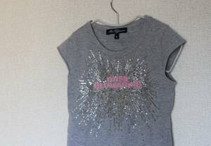 Miss Blumarine Tシャツ(6)■ブルマリン/スパンコール/ビーズ/フレンチスリーブ/5歳/6歳/110cm/120cm