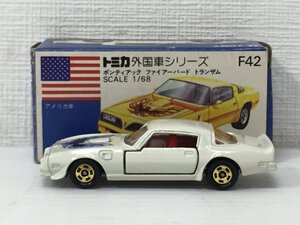 ●tomica トミカ No.F42 ポンティアック ファイアーバード トランザム ミニカー 1/68 外国車シリーズ コレクション【20415088】