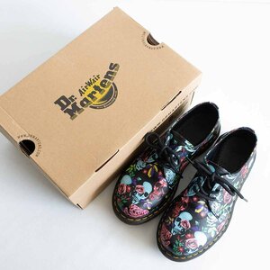 【人気】Dr.Martens【1461 ROSE 3ホール シューズ 薔薇と髑髏 】UK5 24cm ドクターマーチン2405013