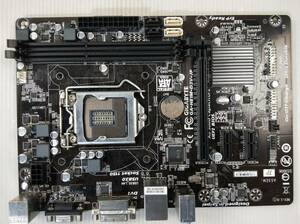 【中古パーツ】BIOS確認のみ、GIGABYTE GA-H81M-D3V-JP マザーボード ＩＯパネル LGA1150 ■MB4030