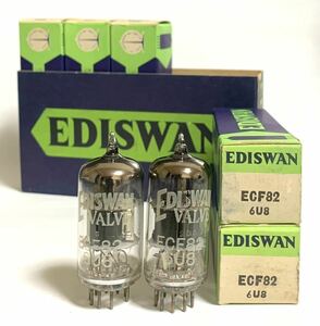 ECF82/6U8.........EDISWAN 2本セット、チェック済み