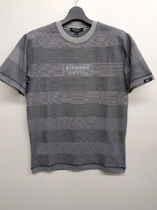 Ｔシャツ 30％OFF BIANERO ボーダー 半袖(46)M 新品 送料無料