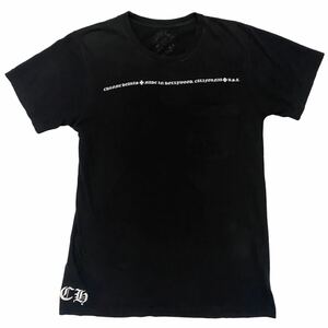 CHROME HEARTS クロム ハーツ ロゴ プリント ポケットT トップス Tシャツ 半袖 Tee ブラック 黒 S メンズ レディース ユニセックス 古着