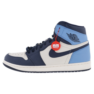 ナイキ AIR JORDAN1 RETRO HIGH OG エアジョーダン1 レトロ ハイカットスニーカー オブシディアン ブルー/ホワイト US11/29cm 555088-140