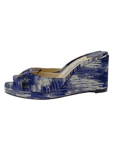 JIMMY CHOO◆サンダル/37/BLU//